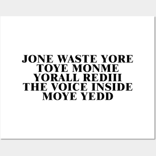 JONE WASTE YORE Funny I Miss You Jone Waste Yore Toye Monme Posters and Art